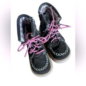 𝅺livie & Luca Suede Mocha Hopper Boots size 12T